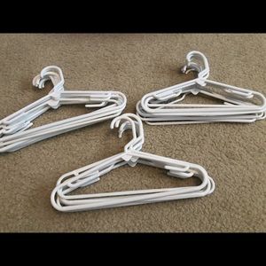 (2) dozen Kids Plastic Hangers (all white)